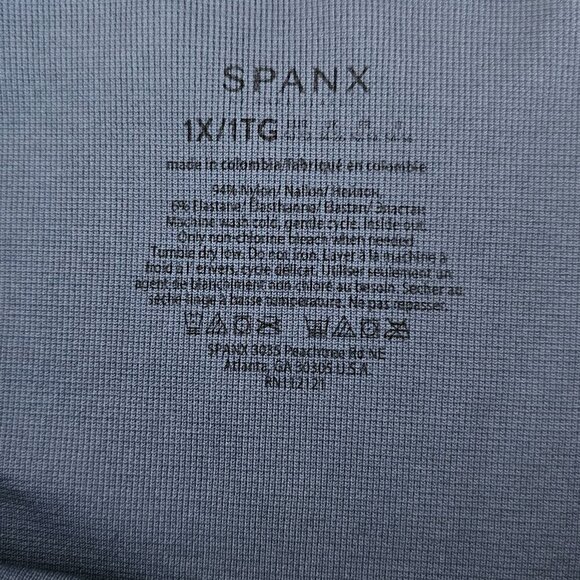 Spanx Look at Me Now Seamless Indigo Geo Leggings - Picture 2 of 8